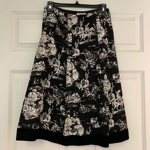 Gorgeous VINTAGE equestrian print skirt - size 10